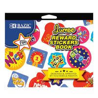 BAZIC Jumbo Reward Sticker Book, Case of 24 (3870-24)