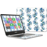 Mightyskins Skin Compatible with Samsung Chromebook Plus 12.3"(2017 - Blue Vines | Protective, Durable, and Unique Vinyl Decal Wrap Cover | Easy to Apply, Remove, and Change Styles | Made in The USA