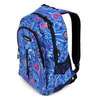 School Backpack for Kids, Heavy Duty Bag with Adjustable Padded Straps, Large Main Compartment Comfortable, Cool Prints, Carry Books, Laptop | Travel, Outdoor (Chalk Drawing Blue)