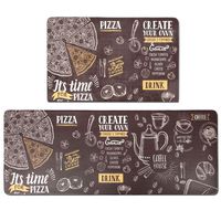 HEBE Anti Fatigue Kitchen Floor Mat Set of 2 Cushioned Heavy Duty Comfort Standing Mats Waterproof Kitchen Rugs Set 2 Pieces Non Slip for Indoor Outdoor