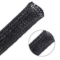 Besteek 25ft - 1 Inch Nylon Expandable Braided Cable Sleeving, Braided Wire Sleeve, Cable Sheath Mesh Wire Loom