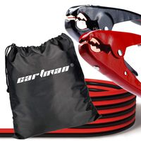 CARTMAN Heavy Duty Booster Cables Jump Cable with Carry Bag, 2 AWG (2Gauge x 20Feet)