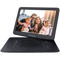 NAVISKAUTO 17.9" Portable DVD Player HD DVD Player Large Swivel 15.6" Screen Support 7 Hours 128GB USB SD Sync Screen AV Out & in Stereo Sound Region Free