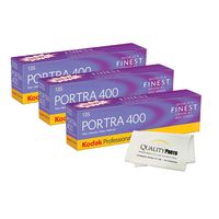 Kodak Portra 400 Professional ISO 400, 35mm, 36 Exposures, Color Negative Film (3 Packs) 15 Rolls in Total