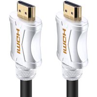 KIN&P HDMI Cable 33ft (10m) Silver Ultra High Speed HDMI Cables 2.0/1.4a Support 3D 2160P, HD 4k,PS4,Sky,Ethernet,Audio Return Channel,Lossless Audio and Video Transmission- Full Hd [Latest Version]