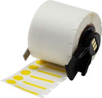 Brady Color Polyester Label - Lab Identification Labels - Compatible with BMP61 Label Printer - 1 in. Width, 0.375 in. Height and 0.375 in. Diameter - Yellow