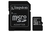 Kingston Digital 8GB Micro SDHC UHS-I Class 10 Industrial Temp Card with SD Adapter (SDCIT/8GB)