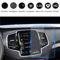 HiMoliwa 2017-2019 Volvo Car Navigation Touch Screen Protector for V90 XC40 XC60 XC90 S90 9 Inch, Scratch-Resistant Ultra HD in-Dash Clear Tempered Glass Screen 9H Hardness 0.33mm Thickness(9in)