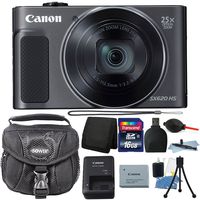 Canon PowerShot SX620 HS 20.2MP 25X Zoom WiFi Digital Camera + 16GB Memory Card + Wallet + Reader + Case + Dust Blower + Lens Pen + 3pc Cleaning Kit + Small Tripod