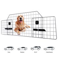 Adakiit Dog Barrier for SUV Car & Vehicles, Adjustable Pet Barrier Car Gate Universal Fit Wire Mesh Dog Car Guard - Car Divider for Dogs Pets SUVs
