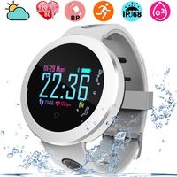 Fitness Tracker with Heart Rate Blood Pressure Monitor Smart Watch Activity Tracker with Sleep Monitor/Pedometer/Calorie/SMS Sport Exercise Watch for Men Women Kids Xmas Holiday Fashion Gift (White)