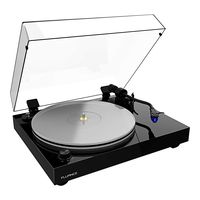 Fluance RT85 Reference High Fidelity Vinyl Turntable Record Player with Ortofon 2M Blue Cartridge, Acrylic Platter, Speed Control Motor, Solid Wood Plinth, Vibration Isolation Feet - Piano Black