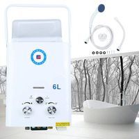 TryE 6L Tankless Water Heater Instant Water Boiler Liquefied Petroleum Gas Hot Water Burner LPG
