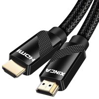 HDMI Cable 15ft 4K 3D 60HZ and ARC(Audio Return Channel),18Gbps Nylon Mesh Outer Layer Braided Cord Male to Male Cable - XINCA