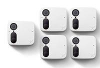 New Ooma Smart Cam Indoor/Outdoor Full-HD Security Camera with Night Vision, 7 Days of Free Storage, Works with Alexa, Works During Internet & Power Outages, 5 Pack, White