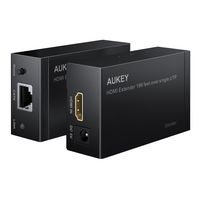 AUKEY HDMI Extender, Powered HDMI Repeater Over Enthernet Cable, Supports Full HD 1080P up to 196ft