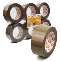 [6 Pack] 110 Yard x 1.9" Inches, 2.7mil Thick, Brown Packing Tape Rolls Pack Heavy Duty Packaging Adhesive Sealing for Shipping Moving Storage