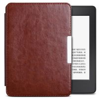Protective Kindle Case, Egmy Popular Magnetic Auto Sleep PU Leather Cover Case For 2016 Kindle Paperwhite (7th Generation) 6 inch +Free Gift (Brown)
