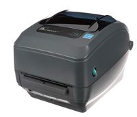 Zebra - GX420t Thermal Transfer Desktop Printer for labels, Receipts, Barcodes, Tags- Print Width of 4 in - USB, Serial, and Ethernet Port Connectivity (Includes Cutter) - GX42-102412-000