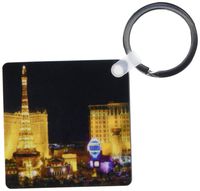 3dRose Las Vegas - Key Chains, 2.25 x 4.5 inches, set of 6 (kc_4396_3)