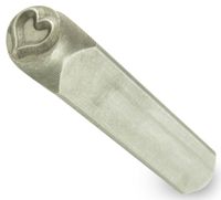 Bastex Steel Heart Punch Tool for Customizing Jewelry, Clay Art, Leathers and Other DIY Projects
