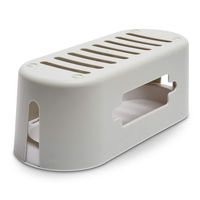 Modern Cable Organizer - Overheat Protection - Power Strip Holder - Surge Protector - Cord Management - Office Essential - Clean Tangled Cables - Large Storage - Pet/Child Safe - with Cable Clips