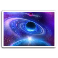 2 x 10cm Space Planet Vinyl Stickers - Solar System Sticker Laptop Luggage #8077 (10cm Wide)