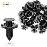 GOOACC Bumper & Radiator Support Clip Automotive Furniture Assembly Expansion Screws Kit Auto Body Clips 8mm - 40PCS