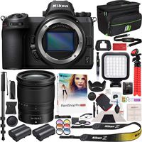 Nikon Z7 Mirrorless Camera Body FX-Format Full-Frame 4K Ultra HD with NIKKOR Z 24-70mm f/4 S Lens Kit and Deco Gear Travel Gadget Bag Case with Extra Battery & Accessory Kit Editing Software Bundle