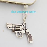 Charm Pistol - Cell Phone Dust Plug/ Earphone Jack Plug ,Anti-dust Plug Ear Cap 3.5mm for Iphone Ipod.samsung， Nokia and Htc