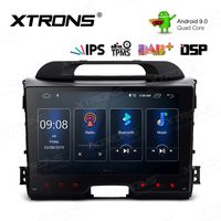 XTRONS 9 inch Touch Display Android 9.0 Quad-Core Car Stereo Radio Navigator GPS with Bluetooth 5.0 USB Port Full RCA Output Supports DVR OBD TPMS Backup Camera for Kia Sportage