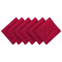 DII 100% Cotton Cloth Napkins, Oversized 20x20" Dinner Napkins, For Basic Everyday Use, Banquets, Weddings, Events, or Family Gatherings - Set of 6, Cardinal Red