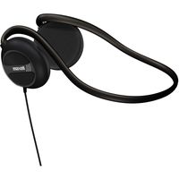 Maxell Stereo Neckbands - Stereo - Black - Mini-Phone - Wired - 32 Ohm - 16 Hz 24 kHz - Nickel Plated Connector - Behind-The-Neck - Binaural - Ear-Cup