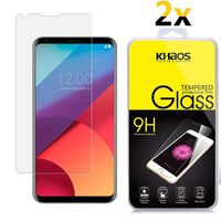 [2 Pack] Khaos for LG V30 HD Clear Tempered Glass Screen Protector, with Lifetime Replacement Warranty