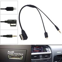 Car AMI MDI MMI MP3 3.5mm Aux Cable Adapter For iPhone VW Audi A3 A4 A5 Q5 Q7 AP