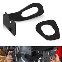 SUNPIE CB Mic Mount/Passenger Grab Bar Microphone Holder/Hand Held CB Microphone Mounting Bracket for Jeep Wrangler JK 2011-2018