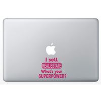 Crazy4Decals I Sell Real Estate 5" Decal Vinyl Sticker 20 Colors for Laptops, Ipads, Car Windows, Doors, Office Walls Realtor and Any Smooth Surface. (Pink)