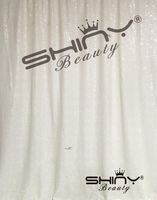 10FTx10FT White Glitter Backdrop Curtain White Shimmer Sequin Fabric Photography Backdrop-190523E