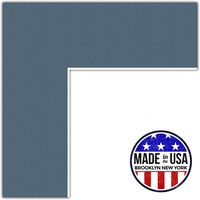 21x21 Antique Blue / Dutch Blue Custom Mat for Picture Frame with 17x17 opening size (Mat Only, Frame NOT Included)