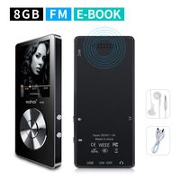MYMAHDI 8GB Portable MP3 Player(Expandable Up to 128GB), Music Player/One-Key Voice Recorder/FM Radio 70 Hours Playback with External Speaker HD Headphone, Black