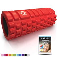 321 STRONG Foam Roller - Medium Density Deep Tissue Massager for Muscle Massage and Myofascial Trigger Point Release, with 4K eBook - Red