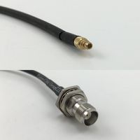 12 inch RGU178 MMCX MALE to TNC FEMALE BULKHEAD Pigtail Jumper RF coaxial cable 50ohm High Quality Quick USA Shipping