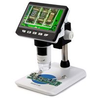 Koolertron 4.3 inch LCD Digital USB Microscope 1080P 50X-1000X Magnification Zoom Handheld Endoscope Inspection Camera Video Recorder,8 LED Adjustable Light,Rechargeable Lithium Battery