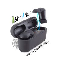 Aero True Wireless Bluetooth 5.0 Earbuds - Built in Mic -Mini Compact TWS Ear Pods - Premium Audio Quality -Simple Pairing- Ultra Portable Charging Case for 15 Hours Play Time- Happiness Guarantee