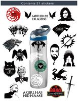 S-001 21pcs Game of Thrones Season 8 Stickers MacBook Pro Vinyl Stickers MacBook Air Stickers for Water Bottles Hydro Flask Stickers Vsco Stickers Laptop Stickers