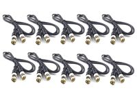 Antrader RG58 3 Feet 50-Ohm BNC to BNC Coaxial Cable Pack of 10