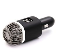Car Air Purifier with 2X Ultra Fast USB Charging Ports. Removes Bad Smells, Cigarette Smoke, Pollution and Pollen