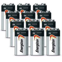 12 Energizer Max 9V Batteries, The Perfect Choice of Power for All 9V Battery Operated Devices