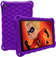 BORXJNM 2019 Style Fǐrě 7 Case, Anti Slip Shockproof Soft Slim Light Weight Kids Protective Case for Ämǎzǒn Fǐrě 7 Inch Tablet (9th Generation 2019 / 7th Generation 2017/ 5th Generation 2015) (Purple)