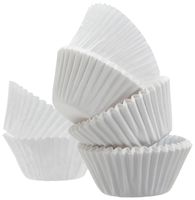 Green Direct Cupcake Liners - Standard Size Cupcake Wrappers to use for Pans or carrier or on stand - White Paper Baking Cups Pack of 500